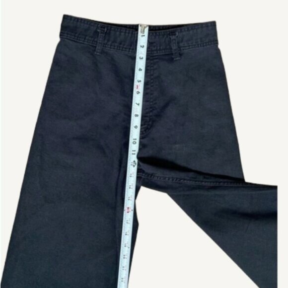 Zara High Rise Wide Leg Raw Hem Charcoal Denim Jeans Black Size 6 - Picture 10 of 11